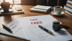 faire un faux contrat de travail risque