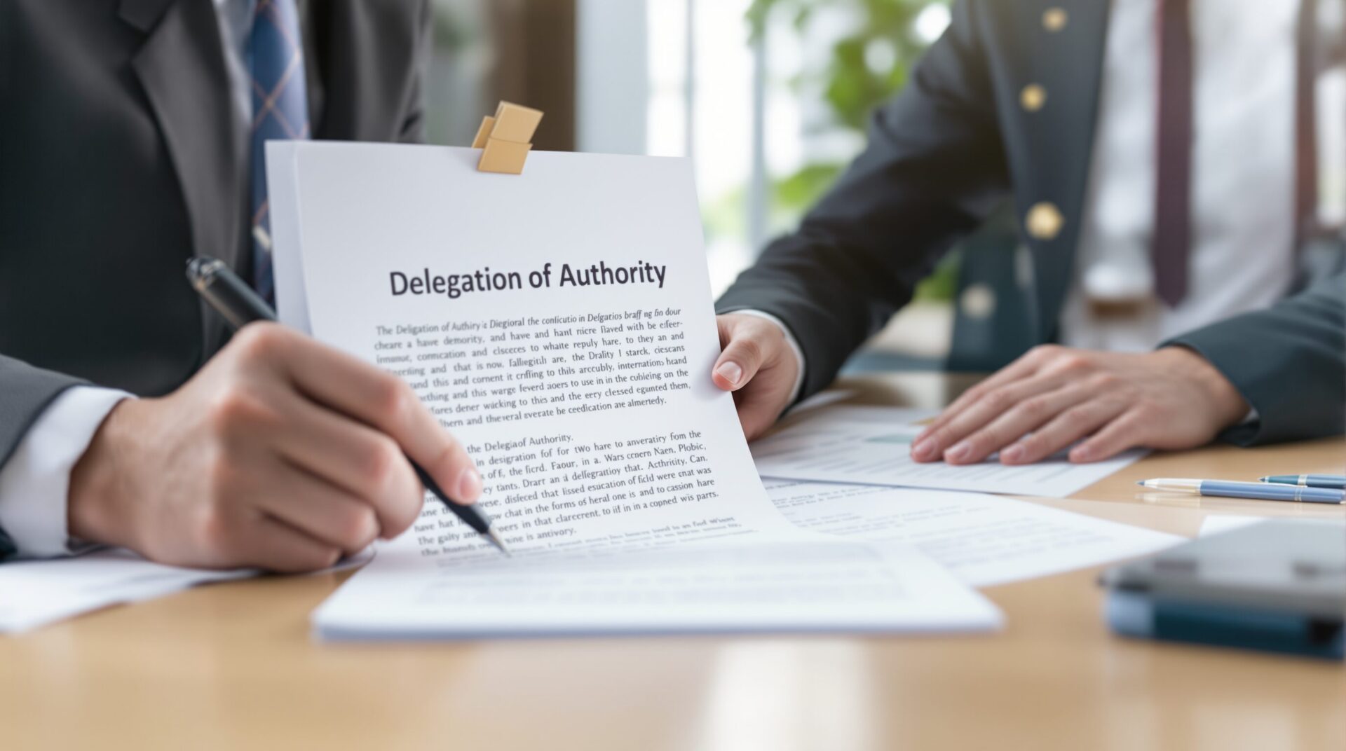 modele delegation de pouvoir