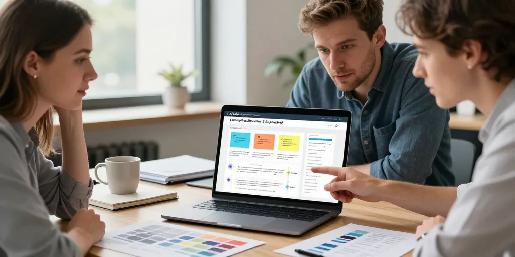 structure landing page