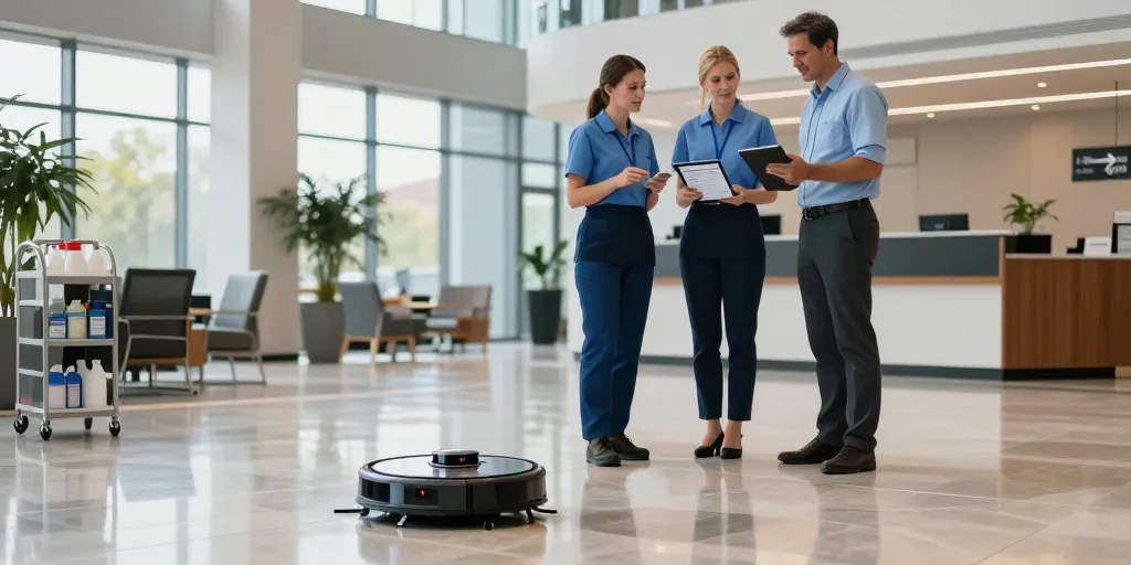 Pénurie de personnel d’entretien : comment les robots changent l’organisation du travail